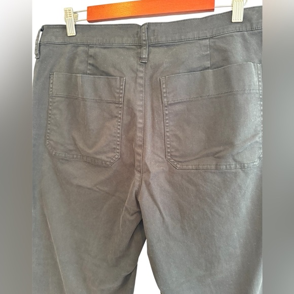 J Crew Black Wide Leg Patch Pocket Crop Pants Size 31 - Picture 5 of 9